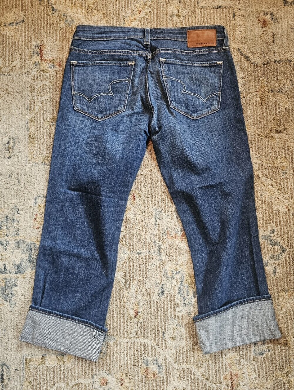 Big Star Cropped Cuffed Jeans. Sz 29, With 23" Inseam, Like New!
